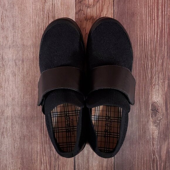 Traq by Alegria Womens Size 41 US 10.5-11 Qwik Cozy Black Slip On Walking Shoes - Picture 6 of 15